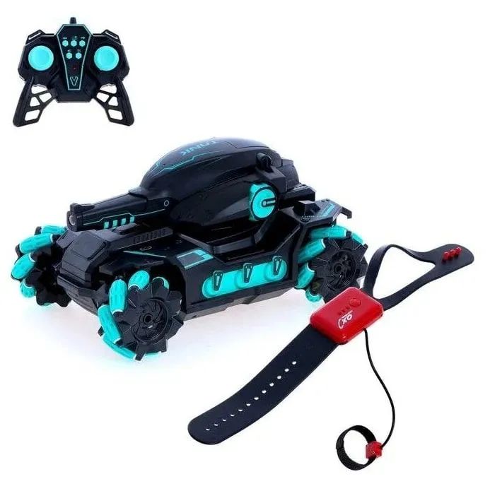 Радиоуправляемый танк TANK FIGHT с водяными пульками, джойстиком и браслетом, 4WD