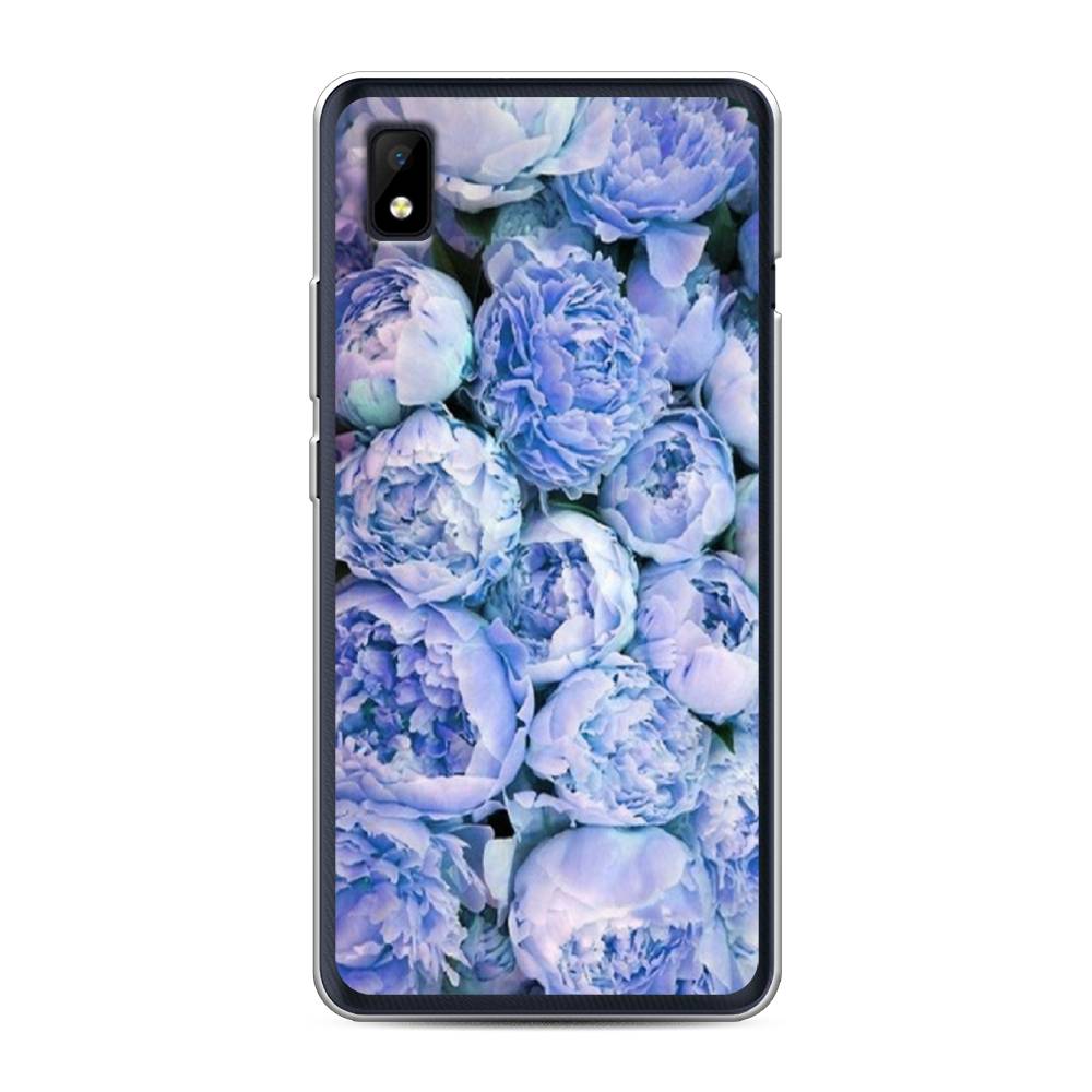 

Чехол Awog на ZTE Blade L210 / ЗТЕ Блэйд L210 "Пионы голубые", Разноцветный, 134150-8
