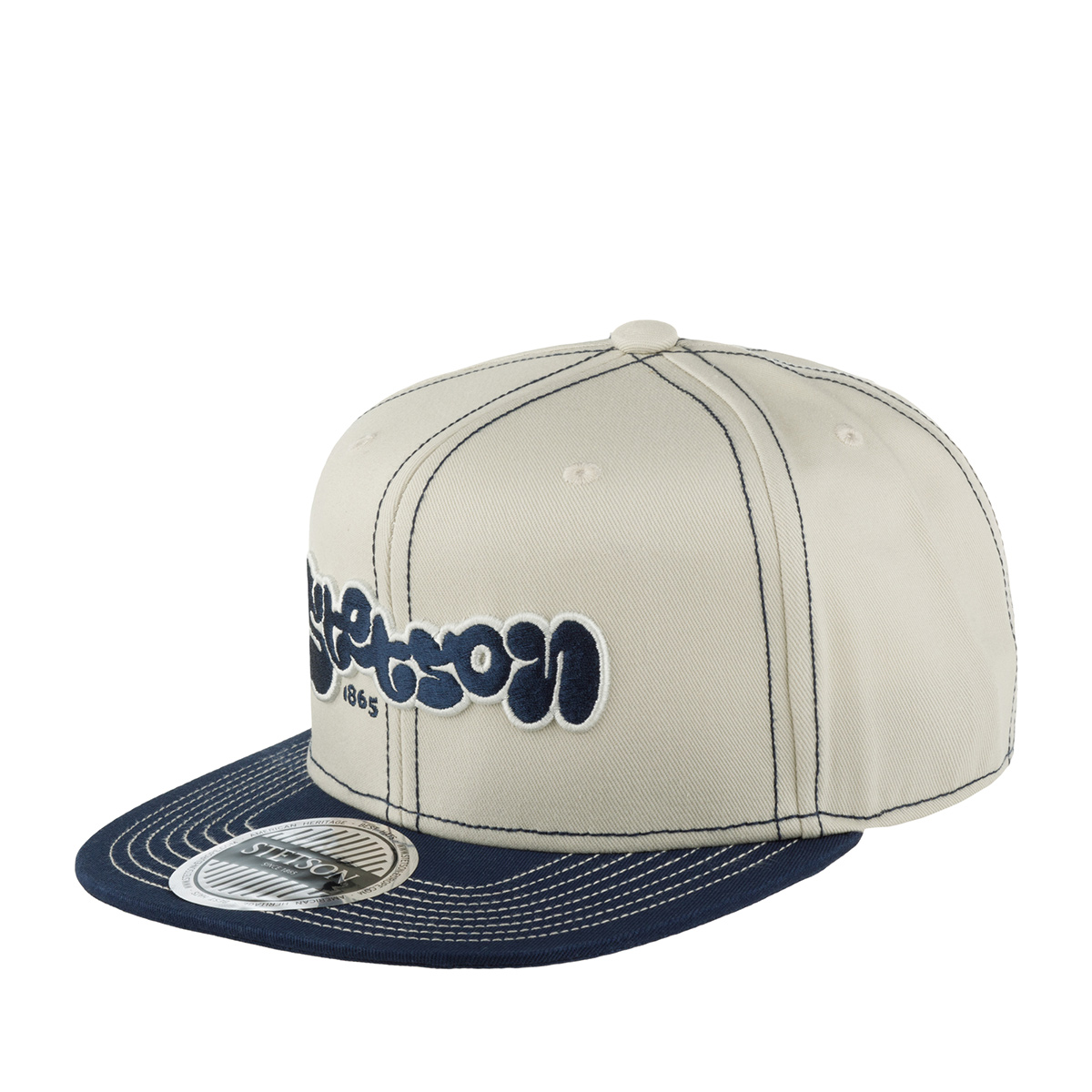

Бейсболка унисекс Stetson 7781145 BASEBALL CAP COTTON синяя/кремовая, Синий, 7781145 BASEBALL CAP COTTON