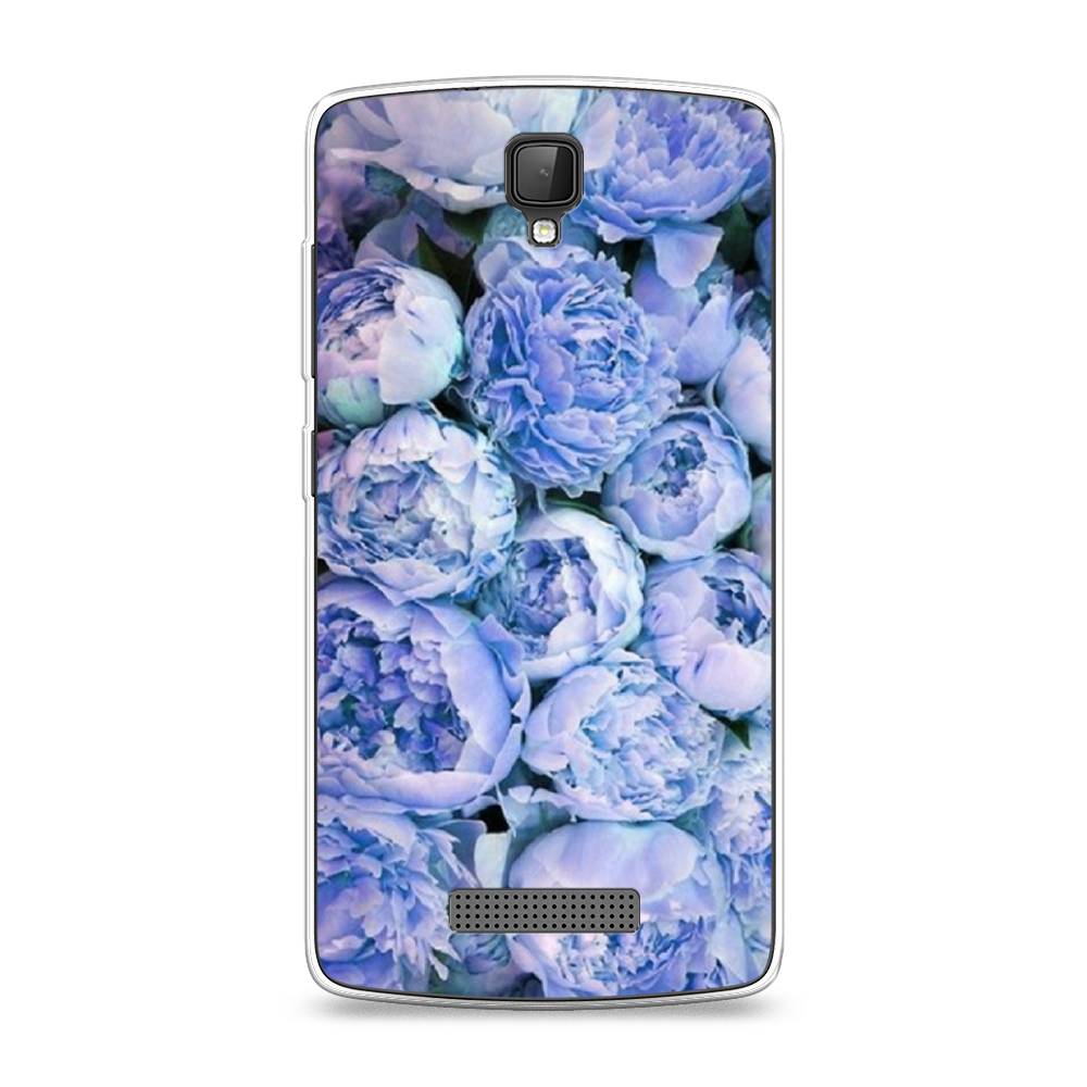 

Чехол Awog на ZTE Blade L5 (L5 Plus) / ЗТЕ Блэйд L5 (L5 Plus) "Пионы голубые", 130350-8