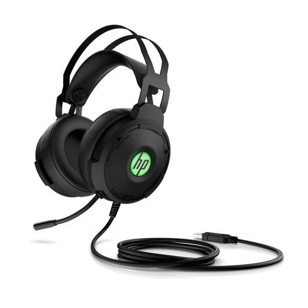 фото Игровая гарнитура hp pavilion gaming 600 green/black