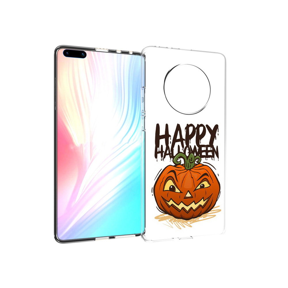 

Чехол MyPads Tocco для Huawei Mate 40 Pro Хэллоуин счастливый, Прозрачный, Tocco