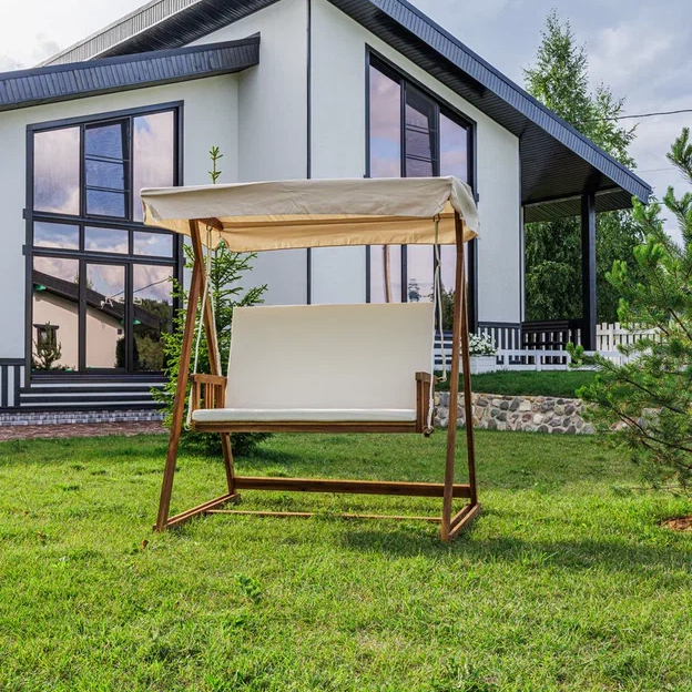 Качели Royal Family BRUNO двухместные 194 х 118 х 164 бежевые 139900₽