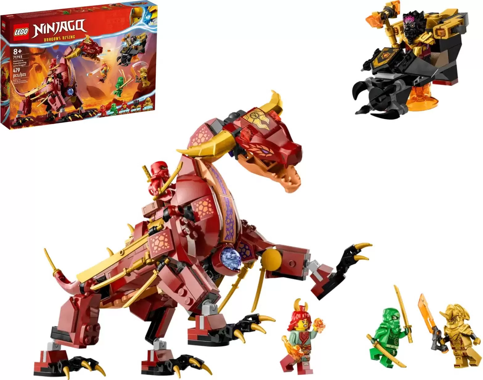 

Конструктор LEGO Ninjago Трансформирующийся лавовый дракон, 479 деталей, 71793