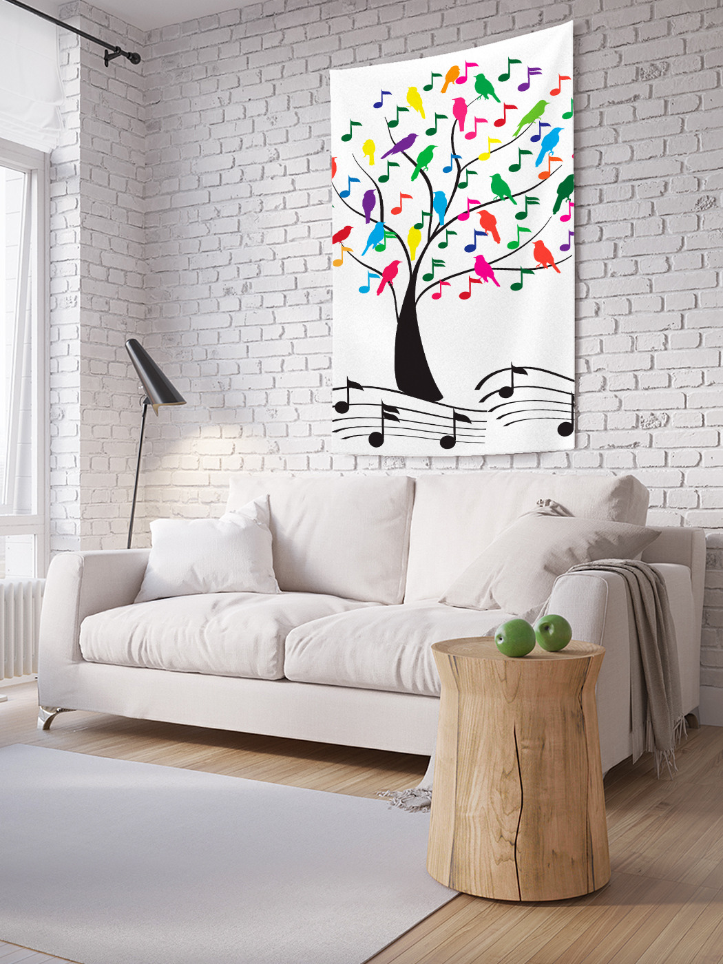 

Вертикальное фотопанно на стену JoyArty Нотные ветки 100x150 см, Нотные ветки