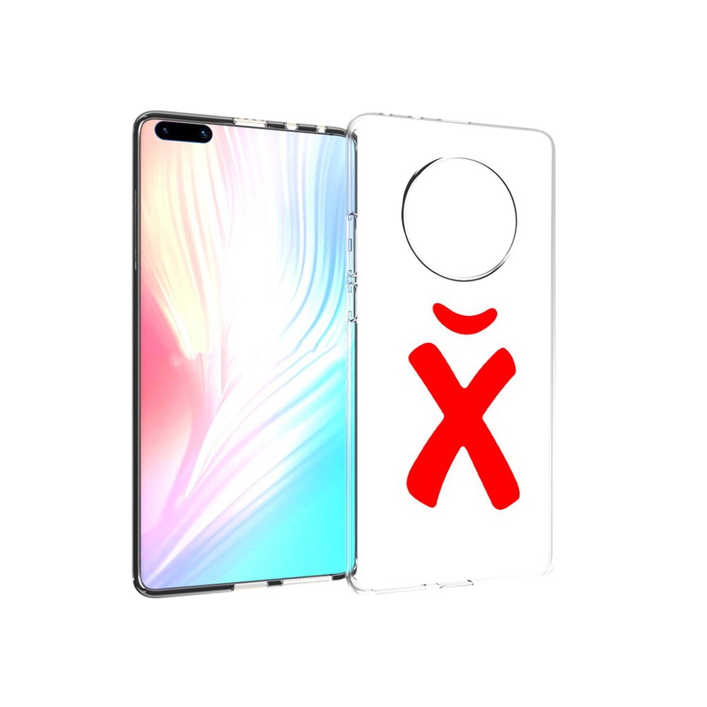 

Чехол MyPads Tocco для Huawei Mate 40 Pro абстракция буква х, Прозрачный, Tocco