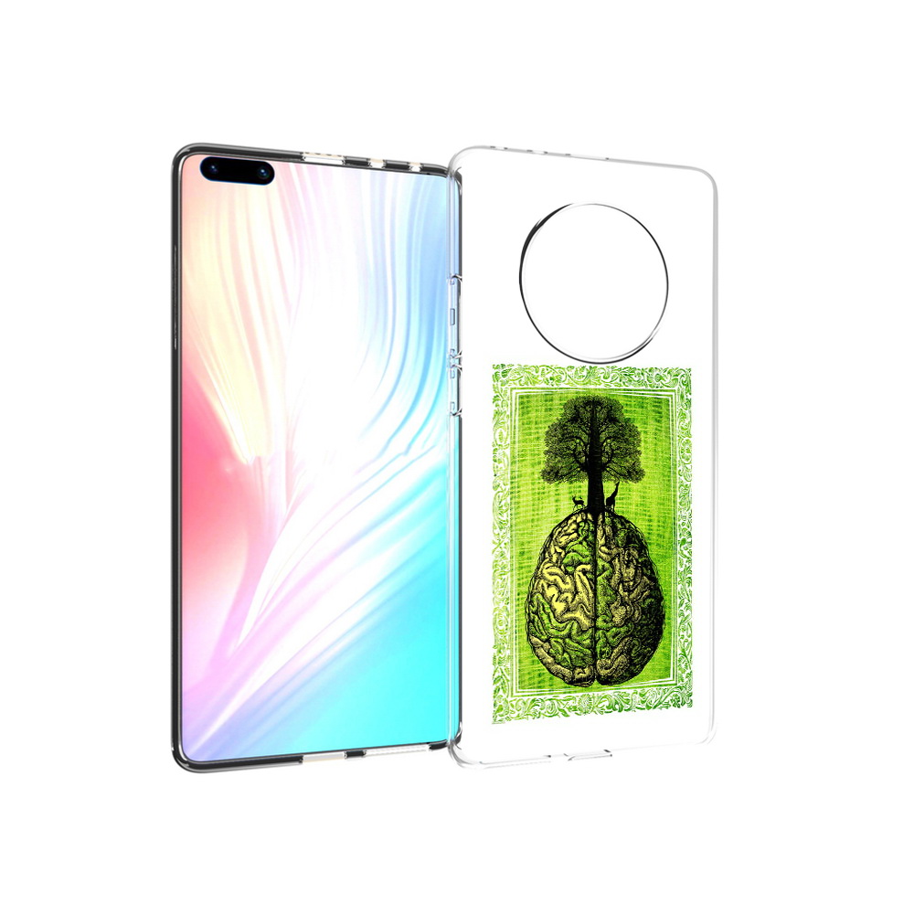 

Чехол MyPads Tocco для Huawei Mate 40 Pro абстракция здоровый мозг, Прозрачный, Tocco