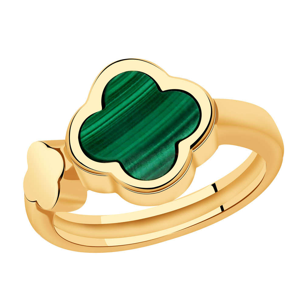 

Кольцо из золота с малахитом р. DIAMANT-ONLINE Б110060м, Б110060м