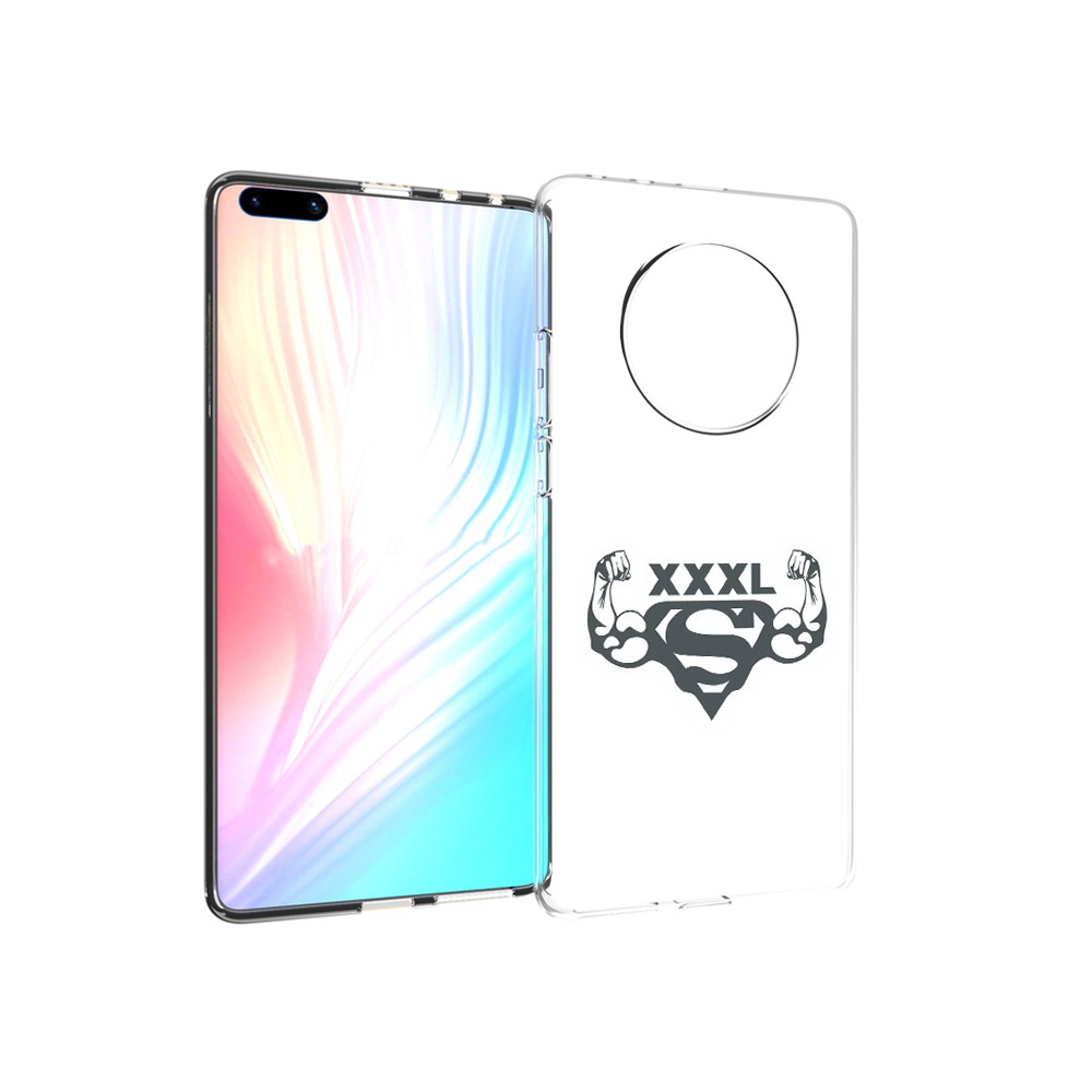 

Чехол MyPads Tocco для Huawei Mate 40 Pro бодибилдинг супермен, Прозрачный, Tocco