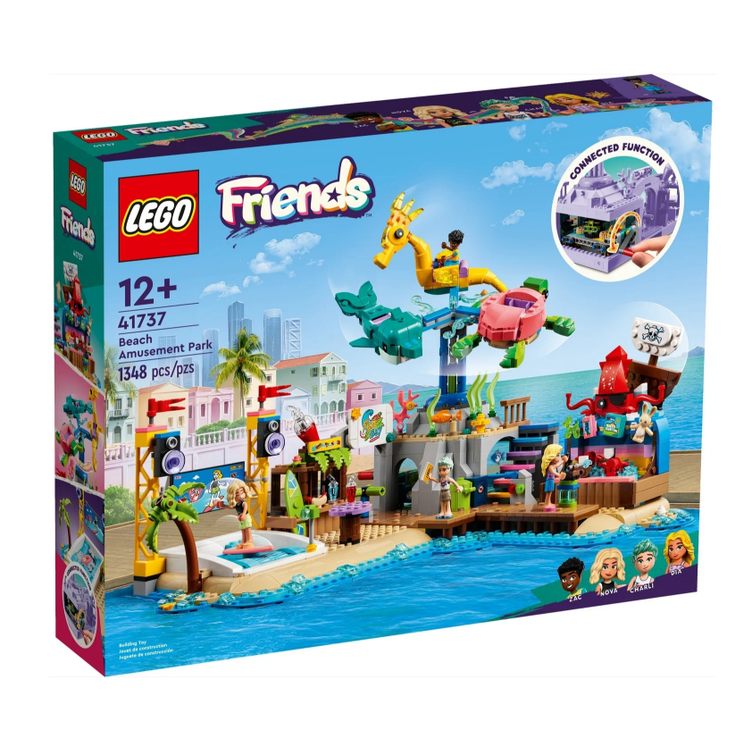 Конструктор Lego Friends Пляжный парк развлечений, 1348 деталей, 41737 конструктор lego friends фургон для спасения собак 300 деталей 41741