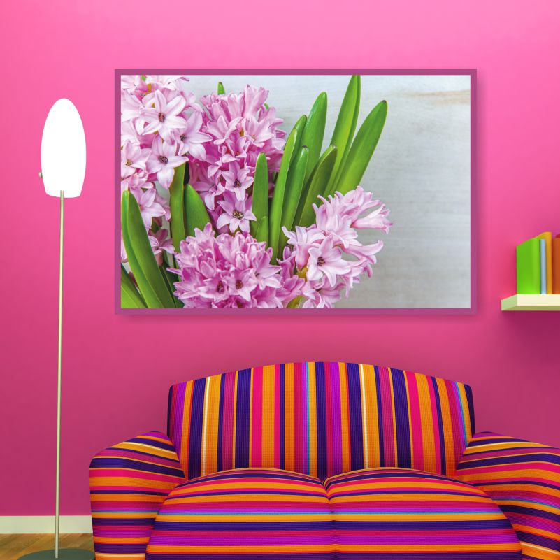 

Постер на холсте ПолиЦентр Весенний Розовый Цветок Гиацинта 90х60 см, ВесеннийРозовыйЦветокГиацинта