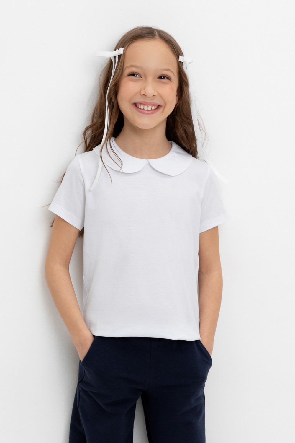 

Блузка детская CROCKID М 3840, белый, 140, М 3840