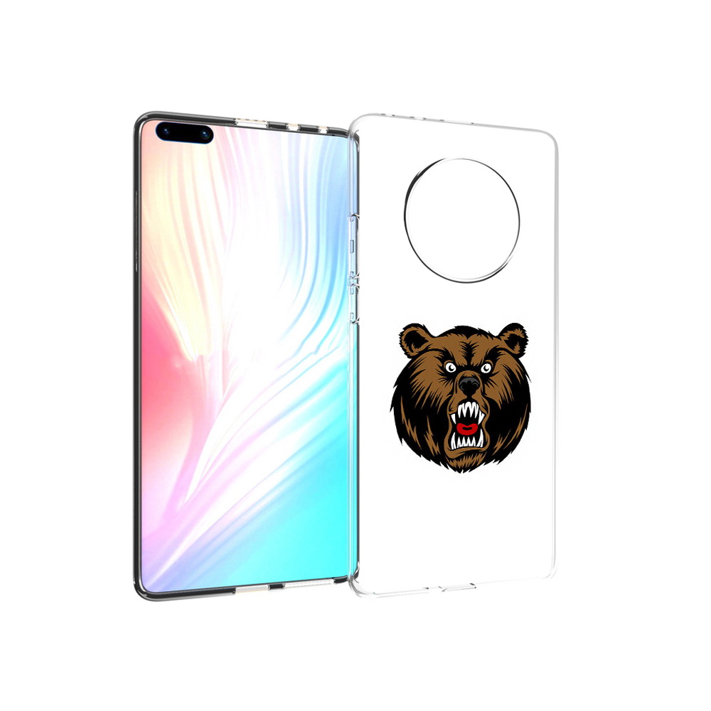 

Чехол MyPads Tocco для Huawei Mate 40 Pro бурый, Прозрачный, Tocco