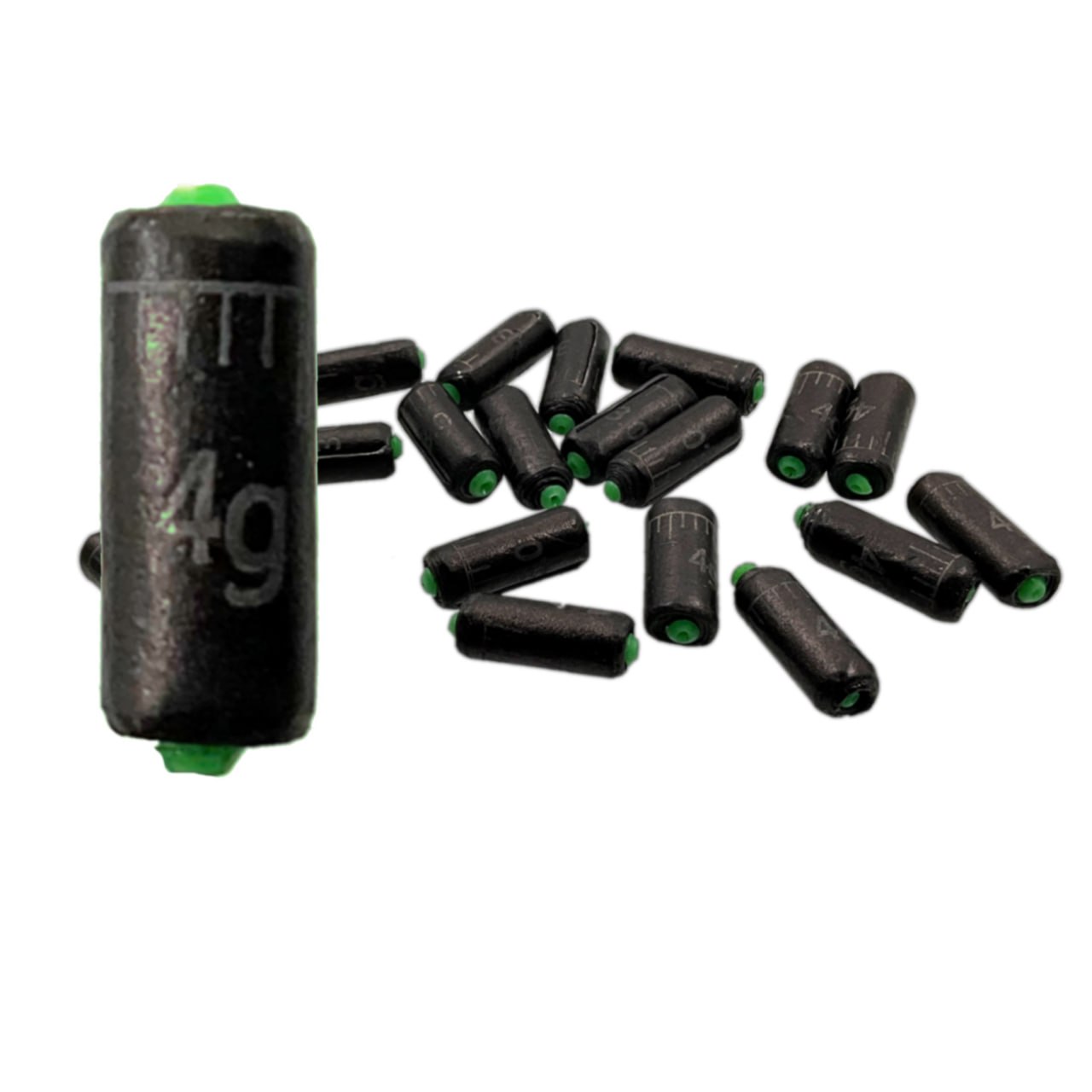 

Свинцовая лента Bambucho для грузил c разметкой на силиконовом веретене вес 4 гр, 20 шт, Черный, груз лента 4 г