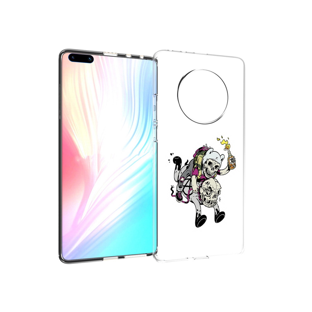

Чехол MyPads Tocco для Huawei Mate 40 Pro время приключений скелеты, Прозрачный, Tocco
