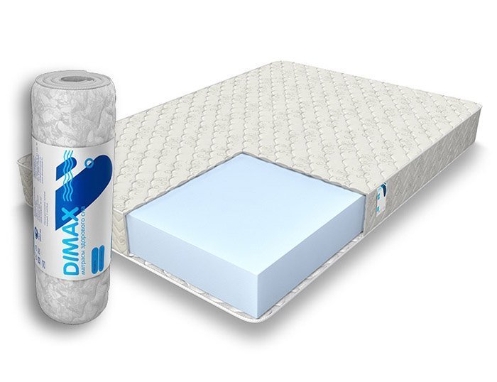 

Матрас DIMAX Практик Чип Ролл 18 200x195, Белый, Практик Чип Ролл
