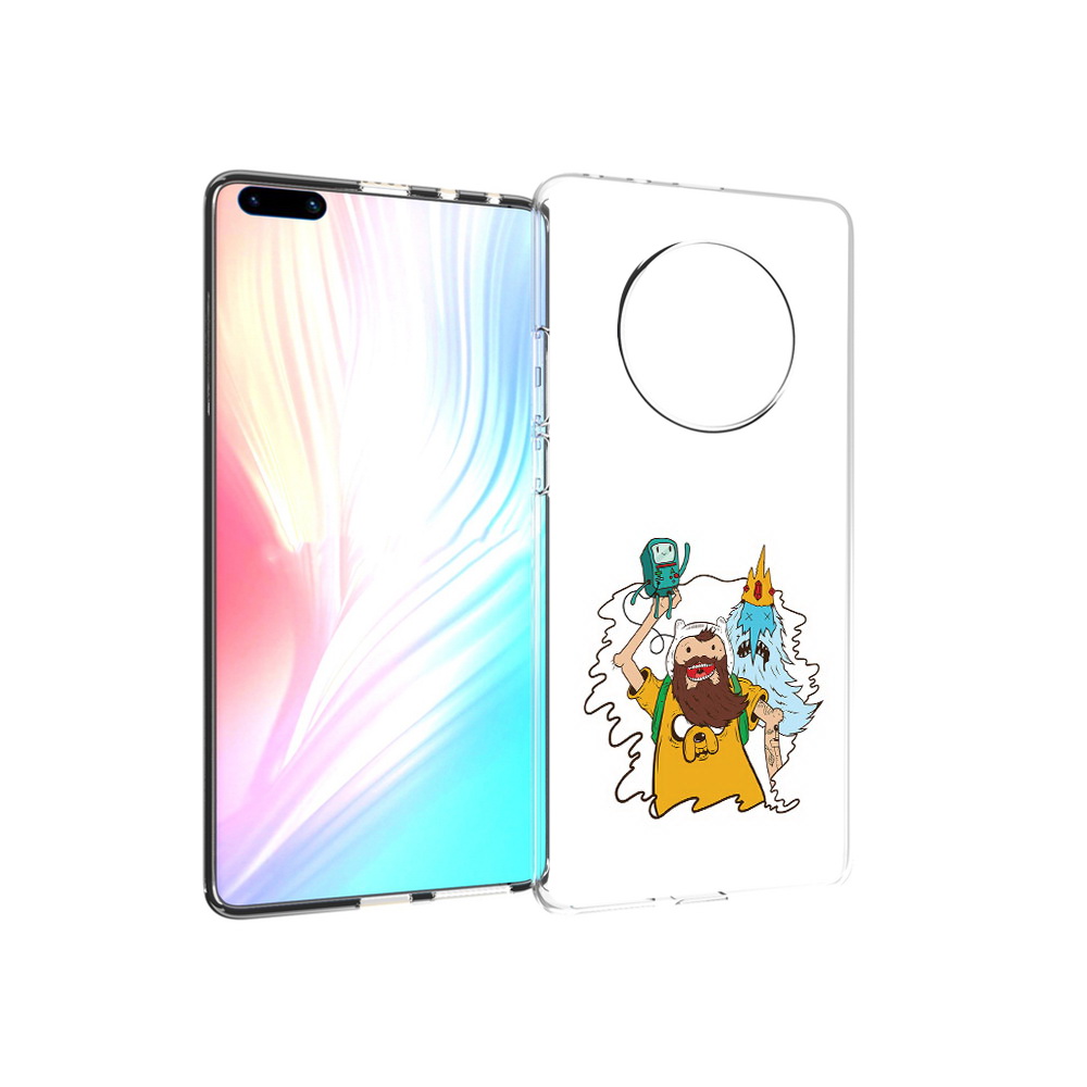 

Чехол MyPads Tocco для Huawei Mate 40 Pro время приключений старый Финн, Прозрачный, Tocco