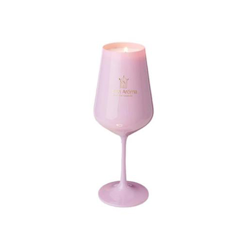 

Розовая свеча интерьерная и декоративная LeMa Aroma Pink Champange