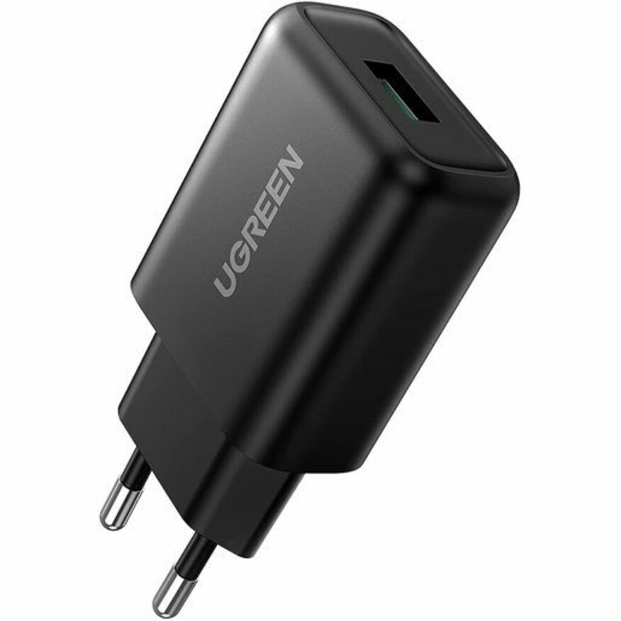 Сетевое зарядное устройство uGreen CD122 (70273) USB-A QC 3.0 18W, черный
