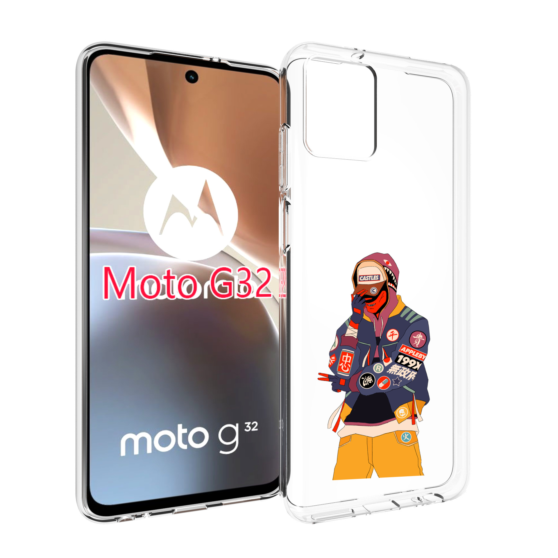 

Чехол MyPads модник для Motorola Moto G32, Прозрачный, Tocco