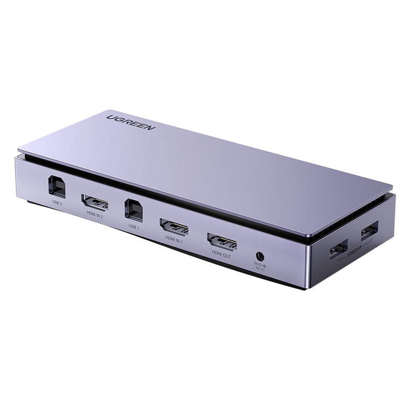 

Переключатель UGREEN CM315 (80187) HDMI 2*1 KVM Multi Switcher With Splitscreen Function, CM315 (80187) HDMI 2*1 KVM Multi Switcher With Splitscreen Function. Цвет: серый