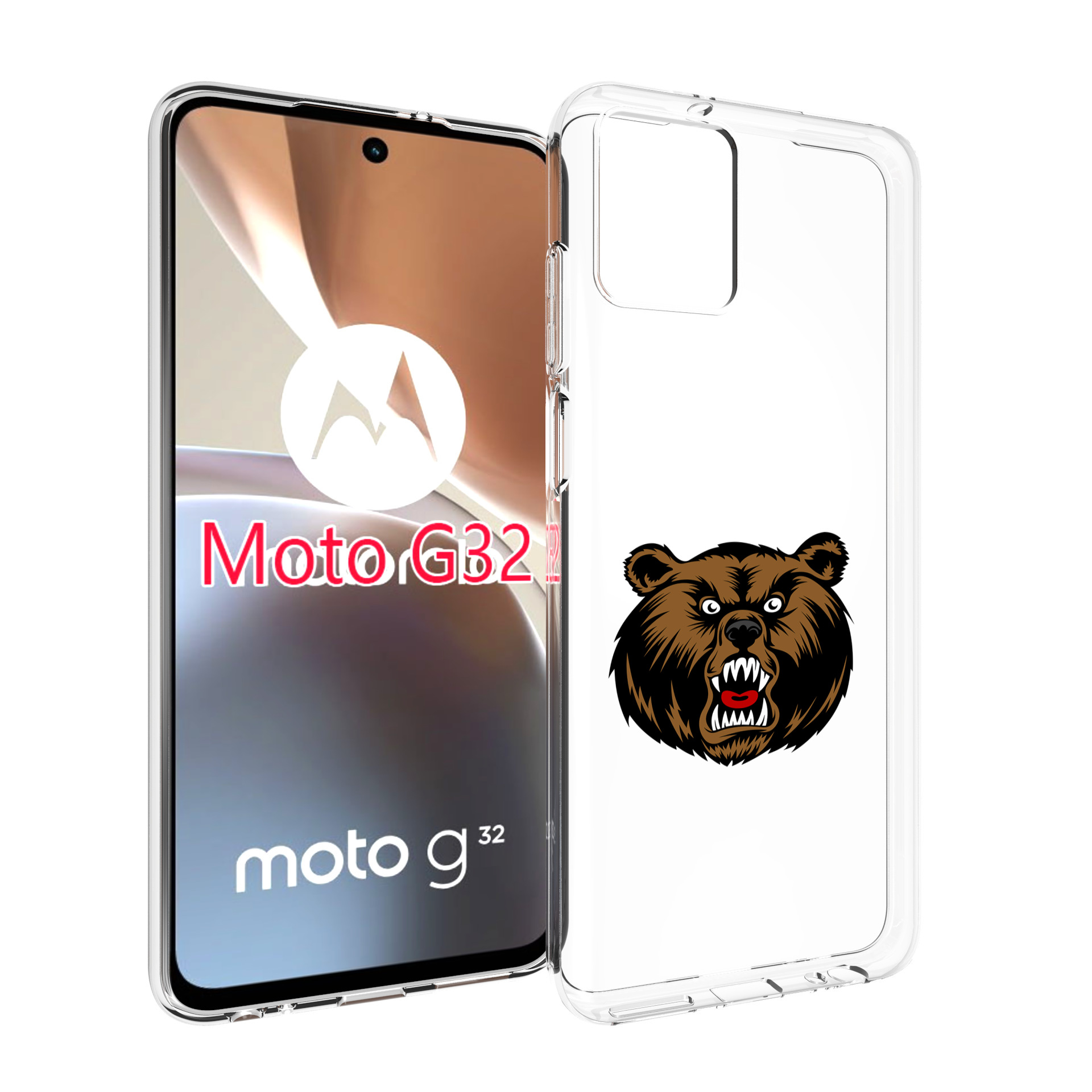 

Чехол MyPads бурый для Motorola Moto G32, Прозрачный, Tocco