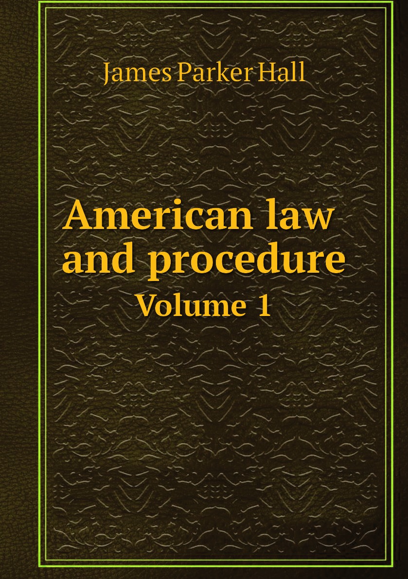 

American law and procedure