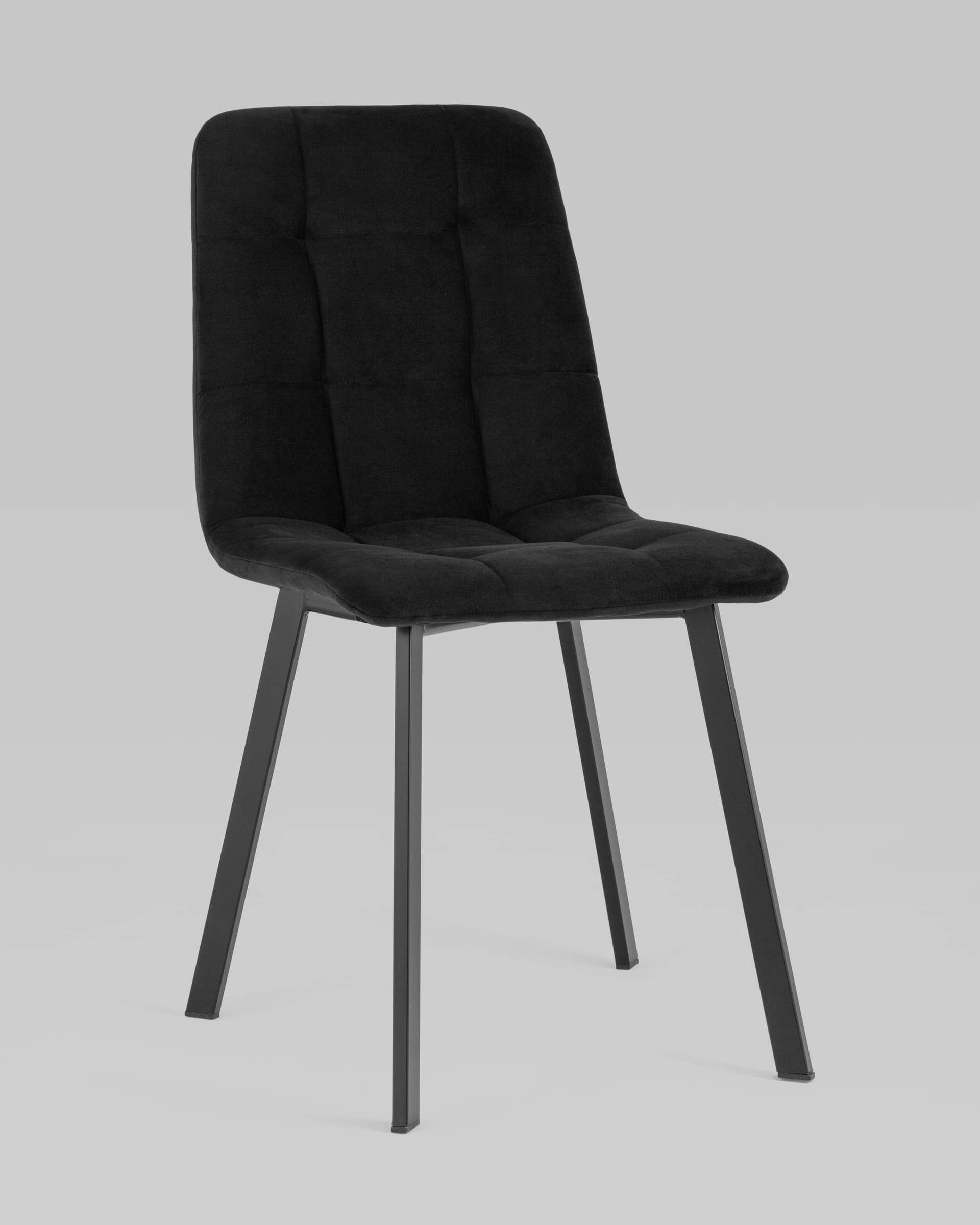 фото Стул stool group oliver square велюр черный