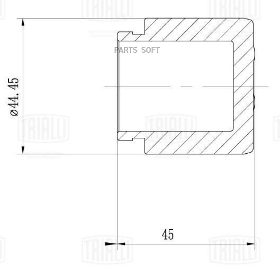 

Поршень суппорта для а/м Mitsubishi Pajero II 90-/III 00-/IV 06- зад. d45мм RCF 012009P