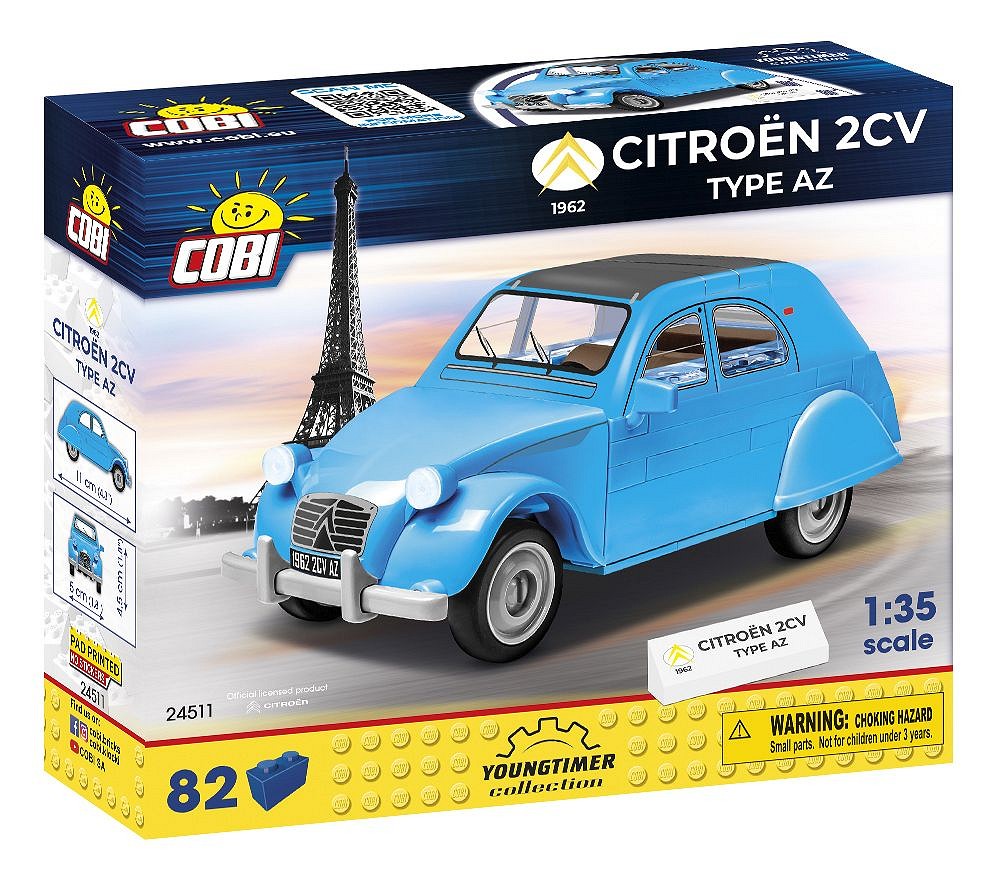 фото Конструктор cobi автомобиль citroen 2cv type az 1962, арт.24511