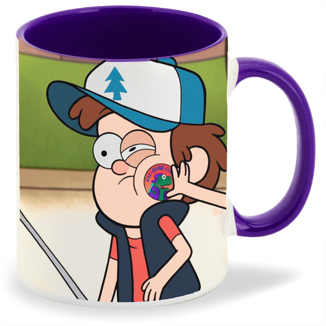 

Кружка фиолетовая CoolPodarok Гравити фолз Мэбл и диппер Mabl&Dipper.