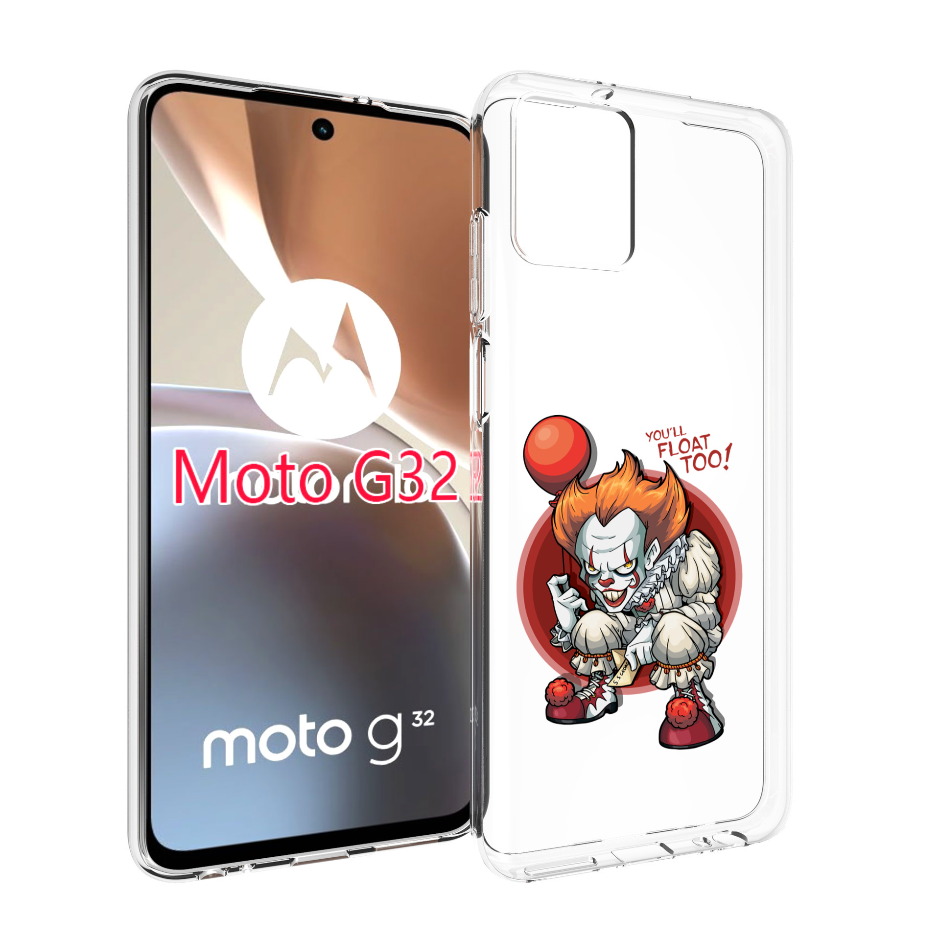 

Чехол MyPads одетый-клоун для Motorola Moto G32, Прозрачный, Tocco