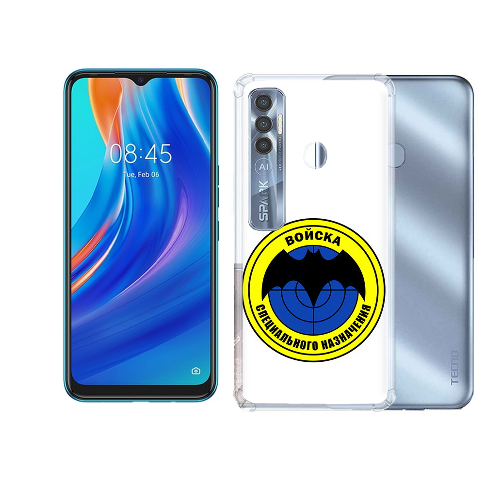 

Чехол MyPads Tocco для Tecno Spark 7 Pro спец назначение, Прозрачный, Tocco