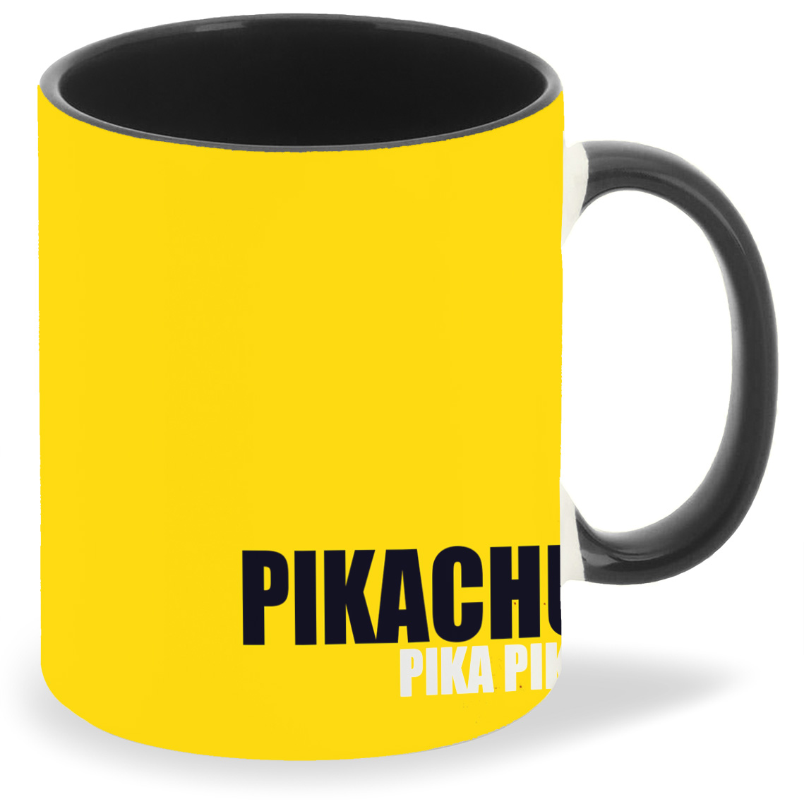 

Кружка черная CoolPodarok Кружка pika pikachu пикачу