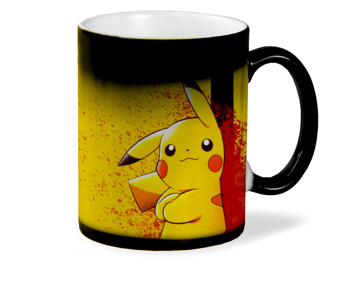 фото Кружка хамелеон черный coolpodarok кружка pika pikachu пикачу