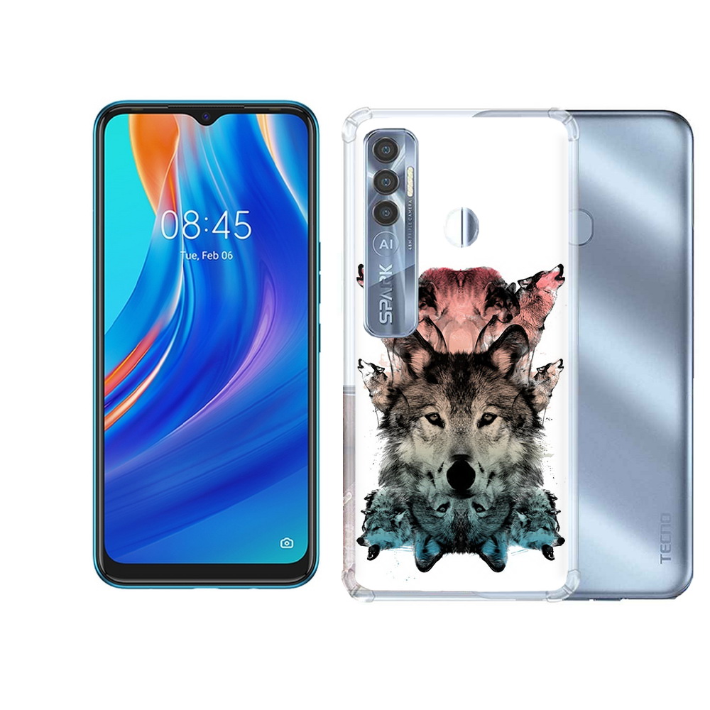 

Чехол MyPads Tocco для Tecno Spark 7 Pro стая, Прозрачный, Tocco