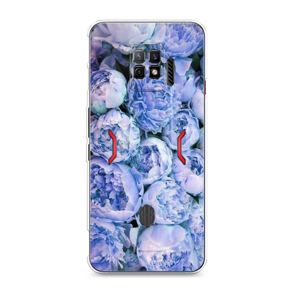 

Чехол Awog на ZTE Nubia Red Magic 7 Pro / ЗТЕ Нубиа Ред Мэджик 7 Pro "Пионы голубые", Разноцветный, 136050-8