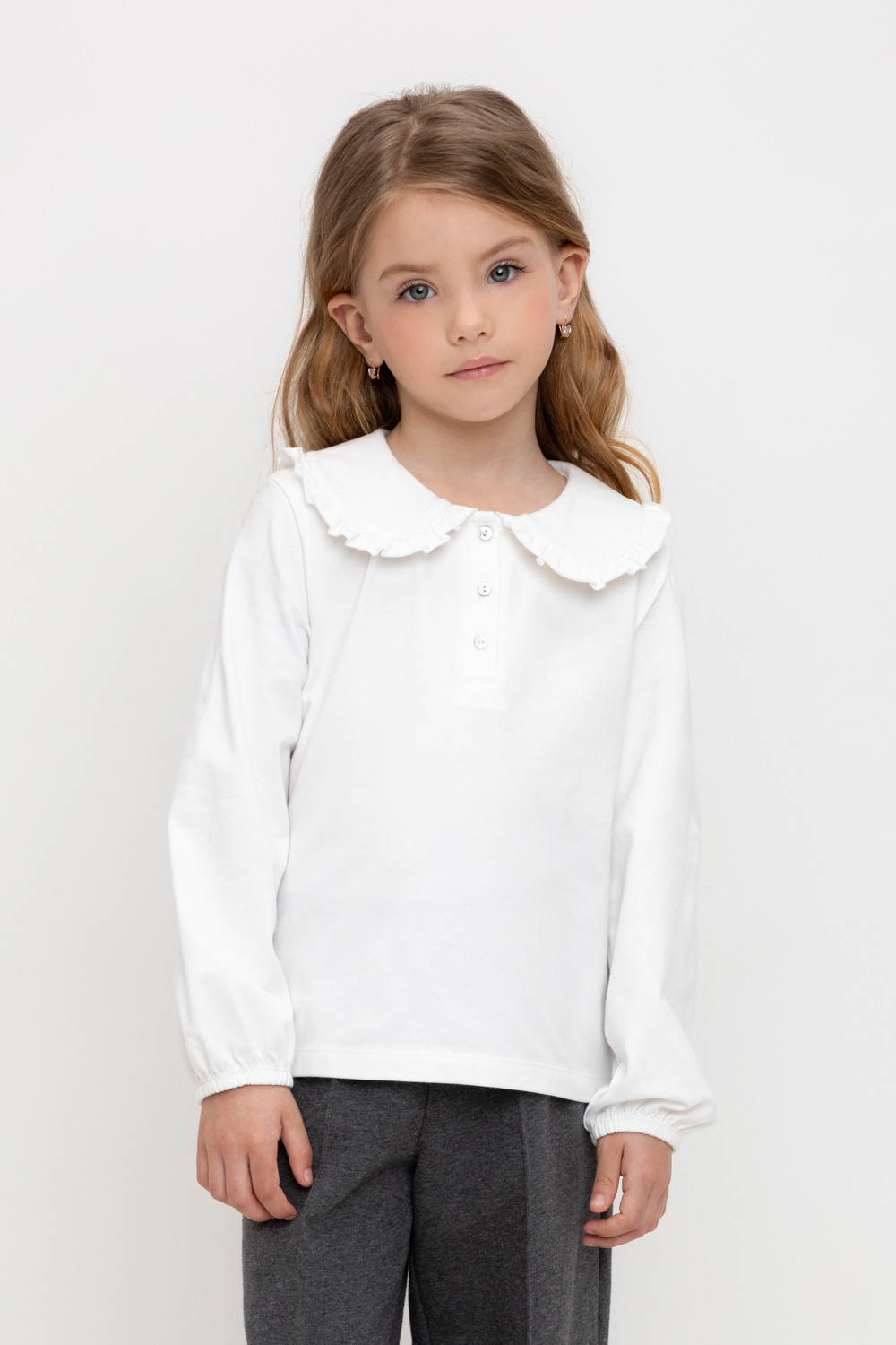 

Блузка детская CROCKID М 3836-1, белый шоколад, 122, М 3836-1