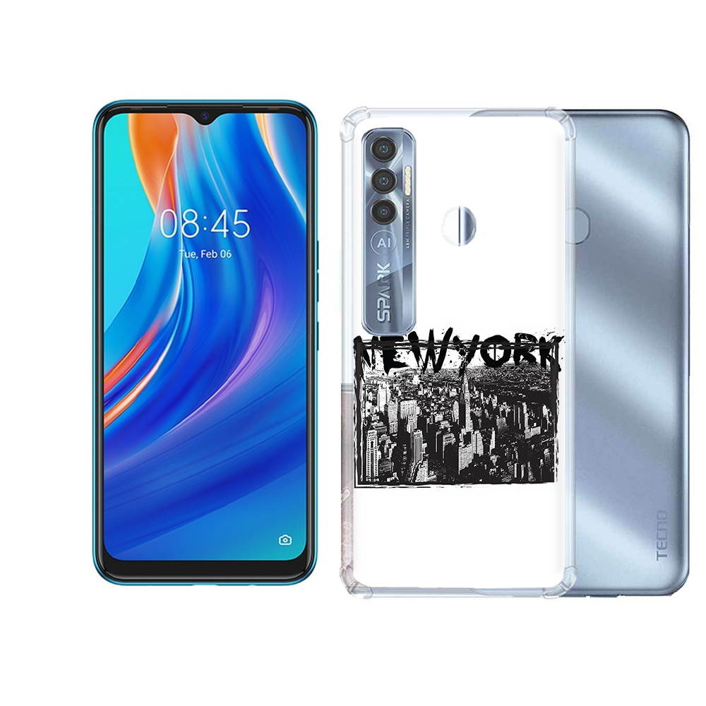 

Чехол MyPads Tocco для Tecno Spark 7 Pro че, Прозрачный, Tocco