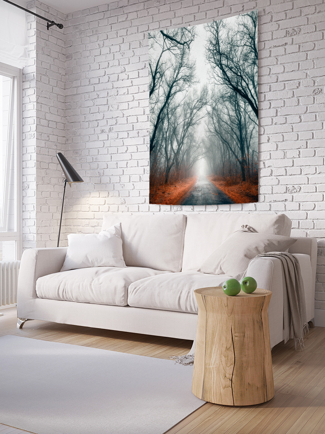 

Вертикальное фотопанно на стену JoyArty Осенняя дорога 100x150 см, Осенняя дорога