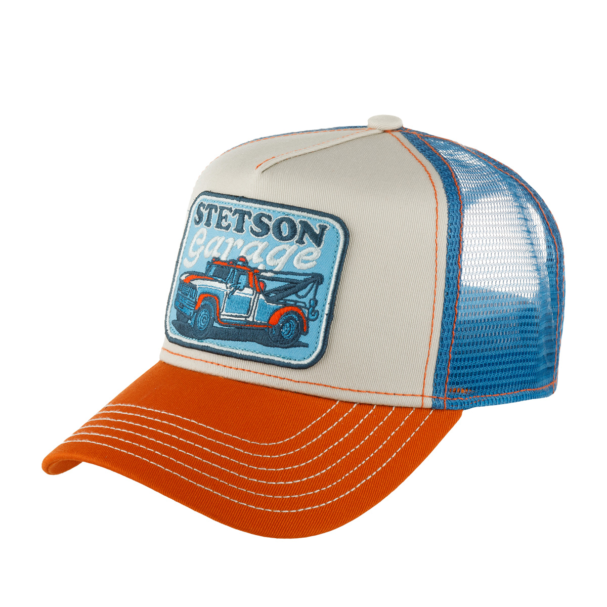 

Бейсболка унисекс Stetson 7761161 TRUCKER CAP STETSON'S оранжевая/кремовая, Красный, 7761161 TRUCKER CAP STETSON'S GARAGE