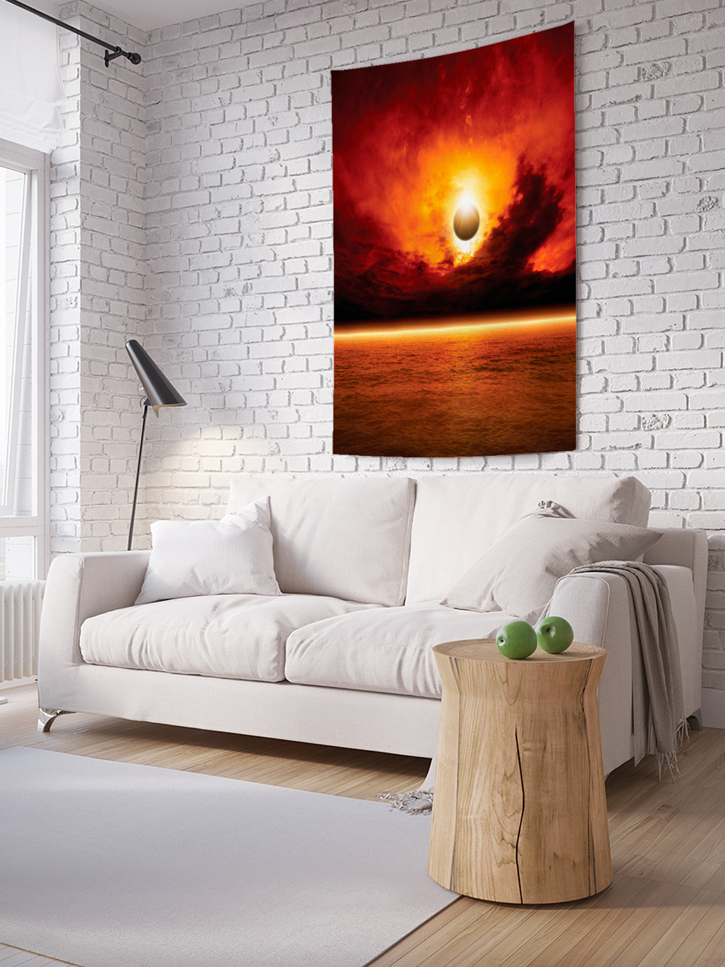 

Вертикальное фотопанно на стену JoyArty Темный закат 100x150 см, Темный закат