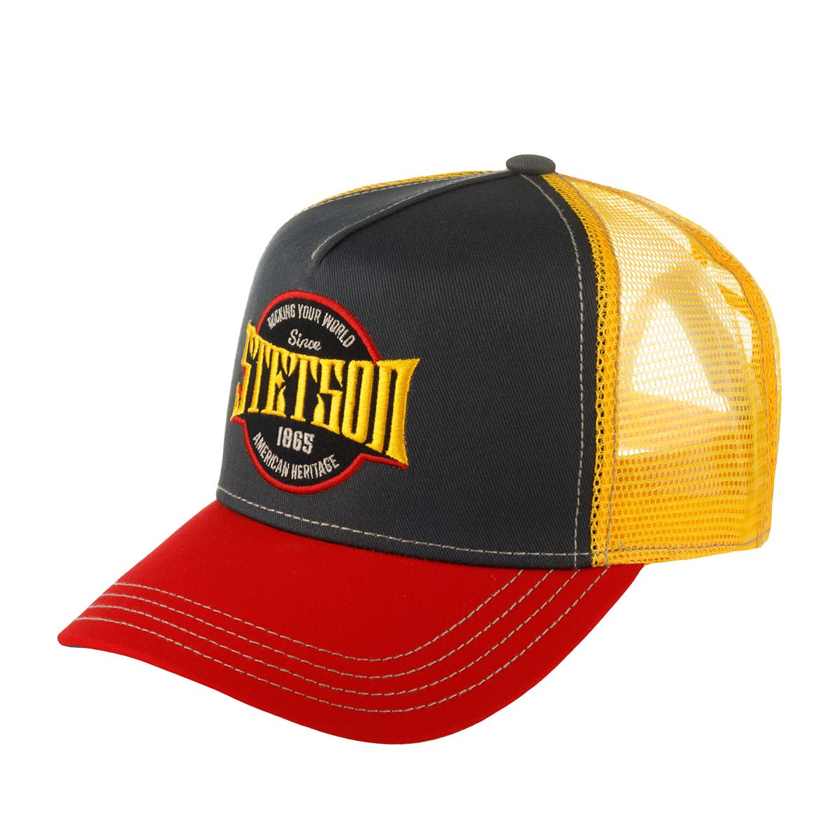 

Бейсболка унисекс Stetson 7761159 TRUCKER CAP ROCKING YOUR WORLD оранжевая/серая, Оранжевый, 7761159 TRUCKER CAP ROCKING YOUR WORLD