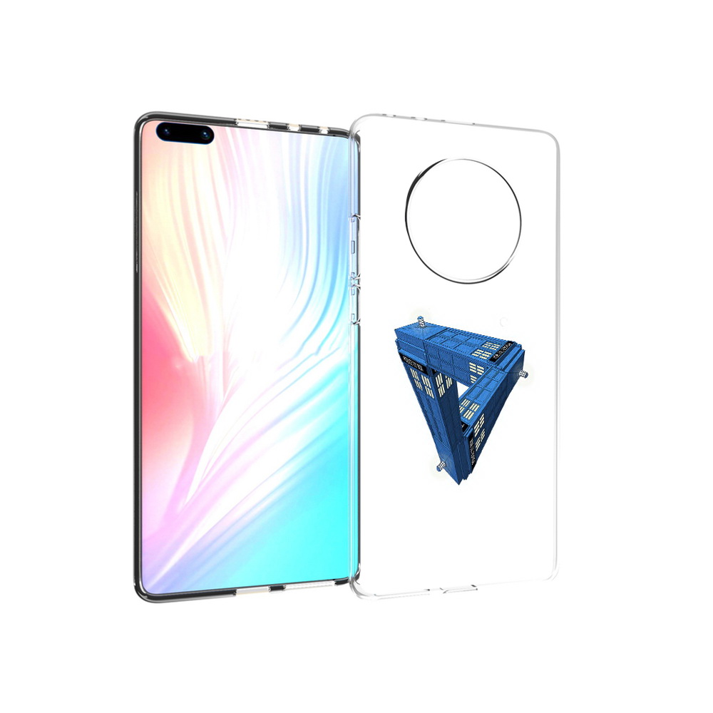 

Чехол MyPads Tocco для Huawei Mate 40 Pro головолока абстракция, Прозрачный, Tocco