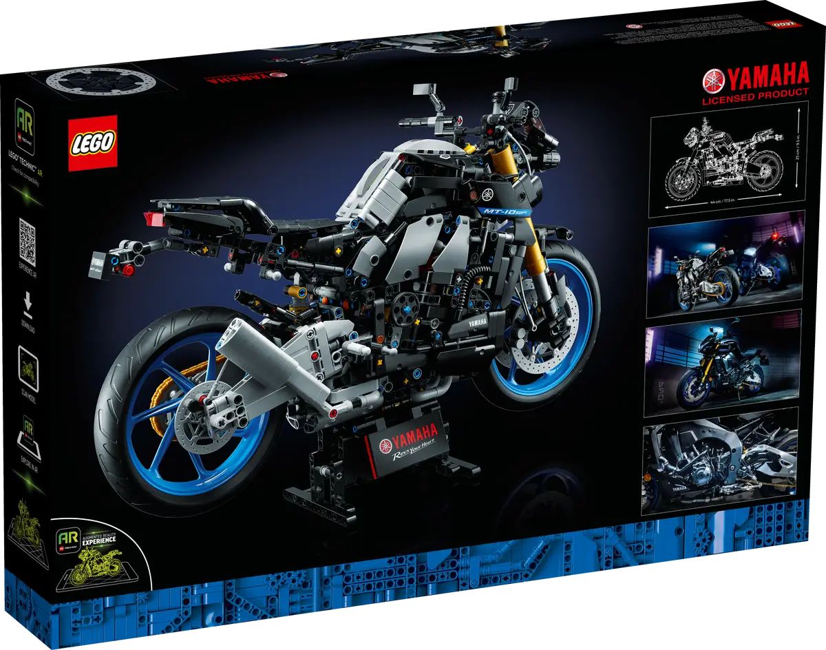 

Конструктор LEGO Technic Мотоцикл Yamaha MT-10 SP, 1478 деталей, 42159