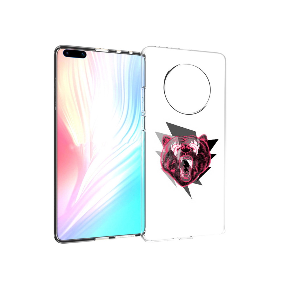 

Чехол MyPads Tocco для Huawei Mate 40 Pro грозовой медведь, Прозрачный, Tocco