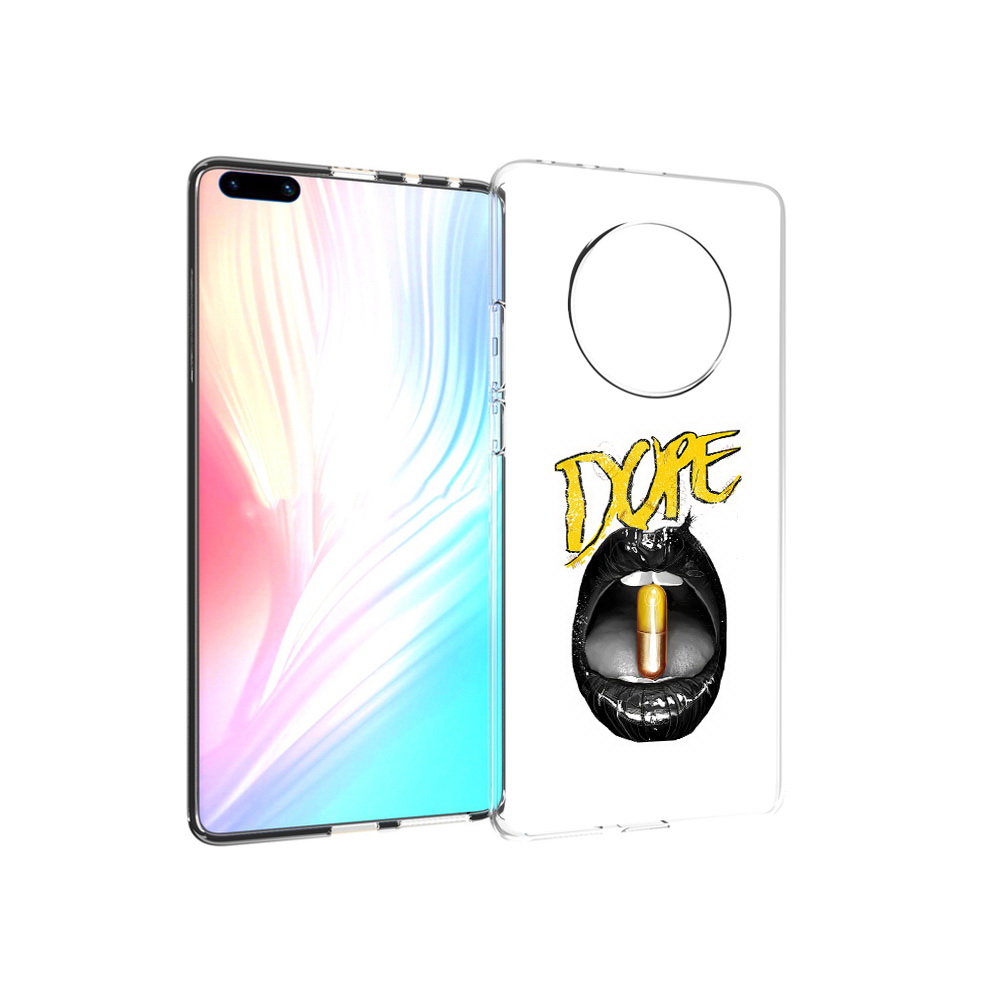 

Чехол MyPads Tocco для Huawei Mate 40 Pro губы, Прозрачный, Tocco