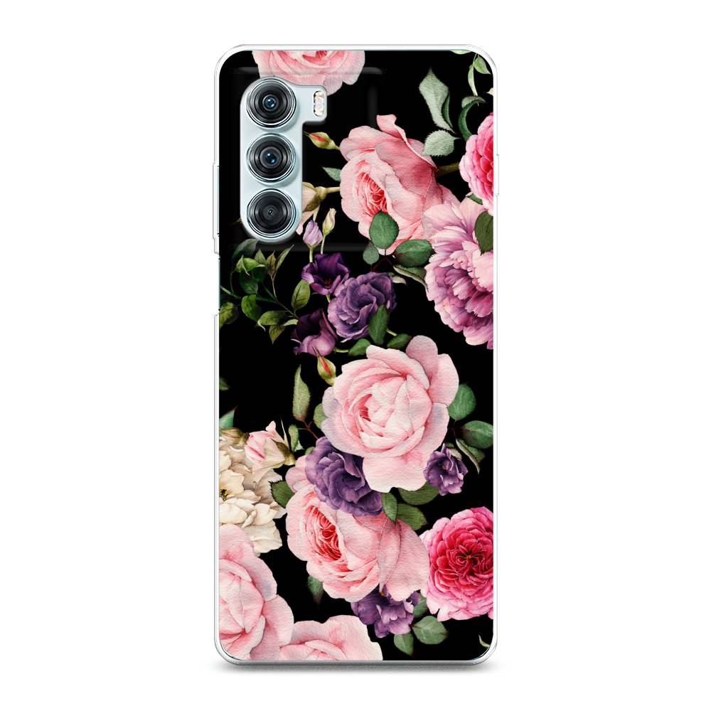 

Чехол Awog на Motorola Moto Edge S30 "Пионы на черном", Разноцветный, 243050-8