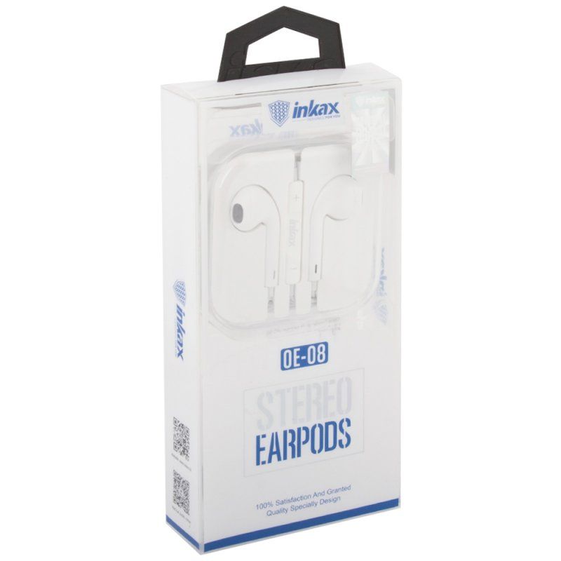 фото Гарнитура inkax oe-08 stereo earpods white