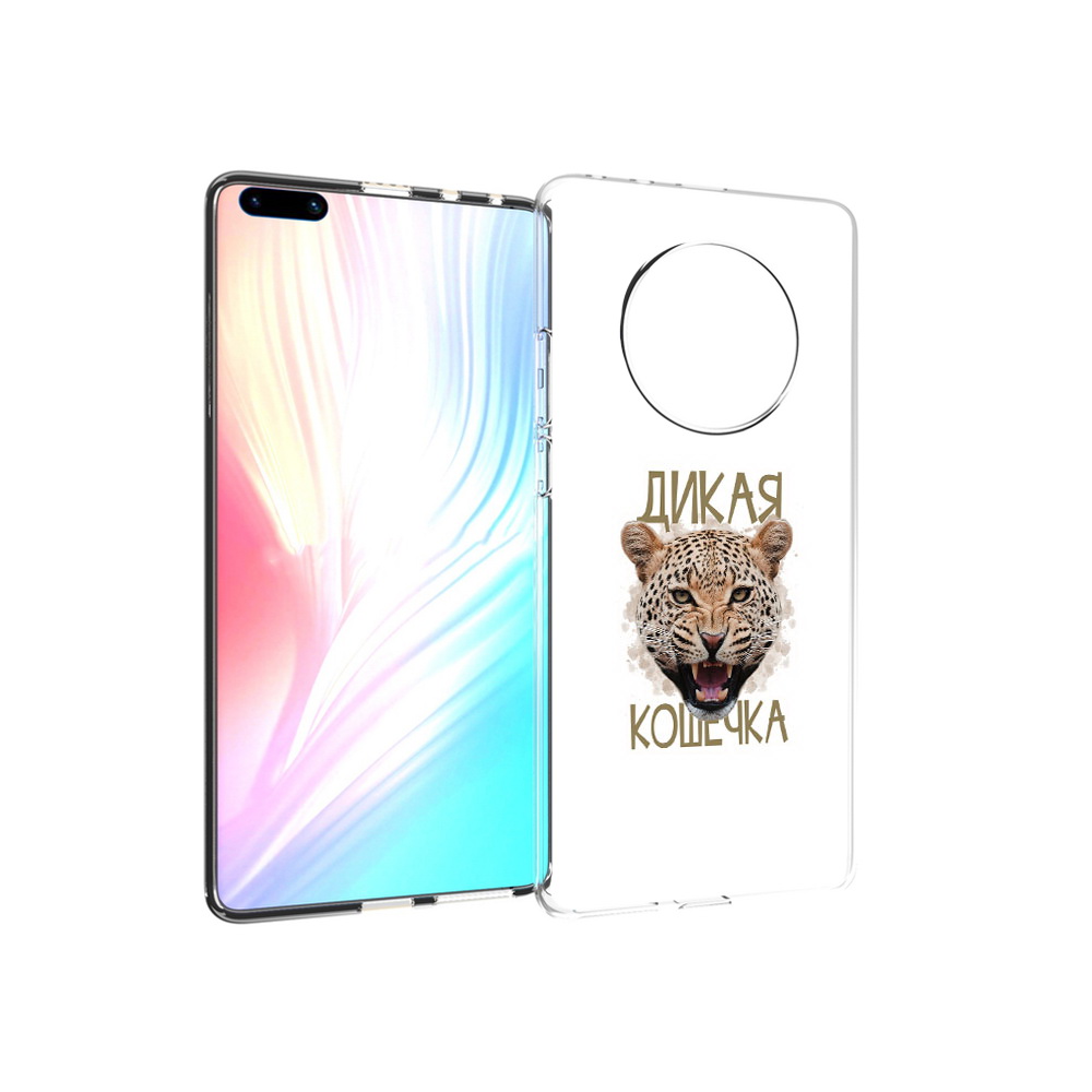 

Чехол MyPads Tocco для Huawei Mate 40 Pro дикая кошечка, Прозрачный, Tocco